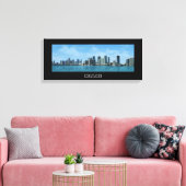 Miami Skyline Canvas Afdruk (Insitu (Woonkamer))