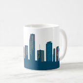 Miami Skyline Coffee Mok (Voorkant rechts)