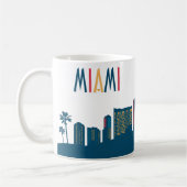 Miami Skyline Coffee Mok (Links)