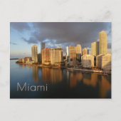 Miami Skyline en Reflection Briefkaart (Voorkant)
