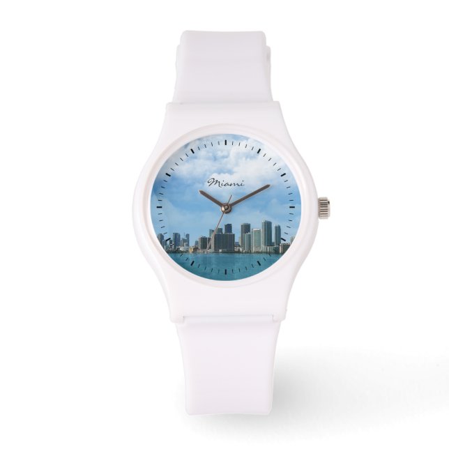 Miami Skyline Horloge (Voorkant)