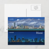 Miami Skyline in 2006 en 2010 Briefkaart (Voorkant / Achterkant)