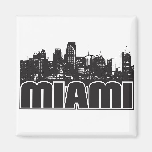 Miami Skyline Magneet (Voorkant)