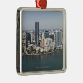 Miami Skyline Metalen Ornament (Rechts)