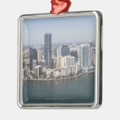 Miami Skyline Metalen Ornament (Links)