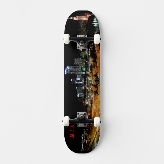 ~Miami Skyline~ MIA SCHAATS DECK, AANGEPAST HET! Skateboard (Voorkant)