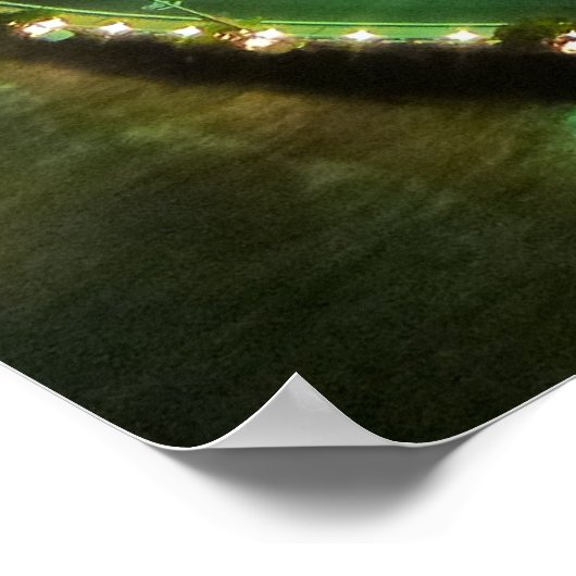 Miami skyline nacht poster (Hoek)