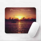 Miami Skyline op Sunset Muismat (Met muis)