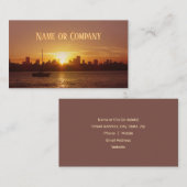 Miami Skyline op Sunset Visitekaartje (Voorkant / Achterkant)