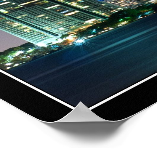 Miami Skyline Panorama Poster (Hoek)