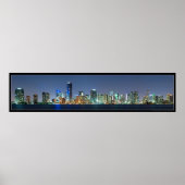 Miami Skyline Panorama Poster (Voorkant)
