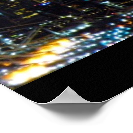 ~Miami Skyline~ PANORAMA POSTER, AANGEPAST IT! Poster (Hoek)