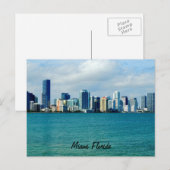 Miami Skyline Post Card Briefkaart (Voorkant / Achterkant)