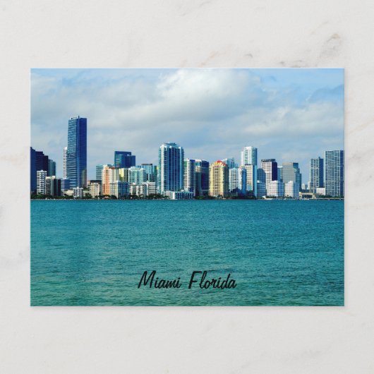 Miami Skyline Post Card Briefkaart (Voorkant)