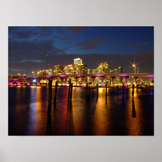 Miami Skyline Poster (Voorkant)