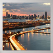 Miami Skyline Poster (Voorkant)