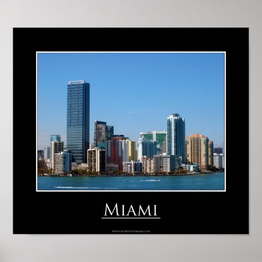 Miami Skyline Poster (Voorkant)