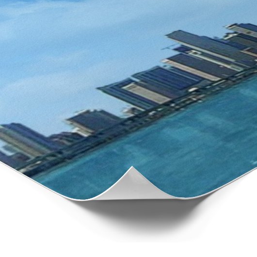 Miami Skyline Poster (Hoek)
