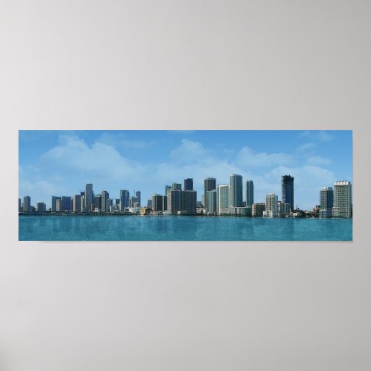 Miami Skyline Poster (Voorkant)