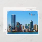 Miami skyline - Postkaart (Voorkant / Achterkant)