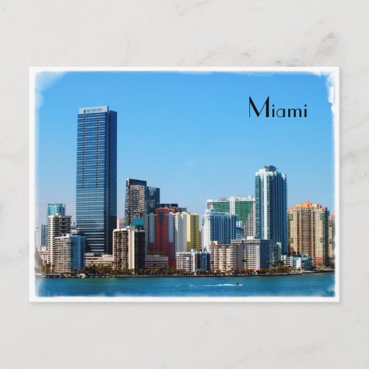 Miami skyline - Postkaart (Voorkant)