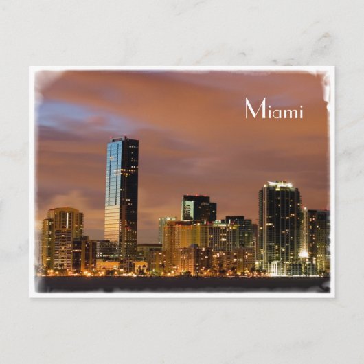 Miami skyline - Postkaart (Voorkant)