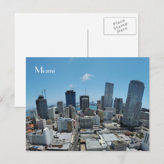 Miami skyline - Postkaart (Voorkant / Achterkant)