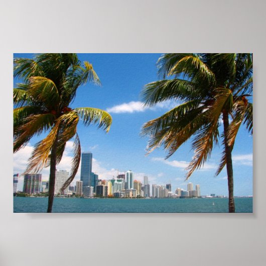 Miami skyline print (Voorkant)