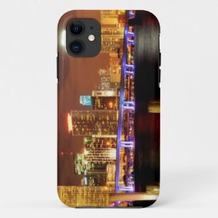 Miami skyline 's nachts, Florida Case-Mate iPhone Case