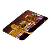 Miami skyline 's nachts, Florida Magneet (Linkerzijde)