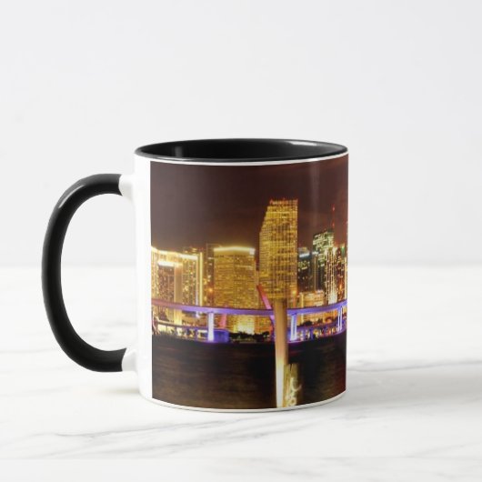 Miami skyline 's nachts, Florida Mok (Links)