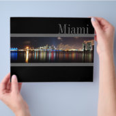 Miami skyline 's nachts - Flyer (Hand)