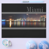 Miami skyline 's nachts - Flyer (Enkel)