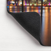 Miami skyline 's nachts - Mousepad Muismat (Hoek)