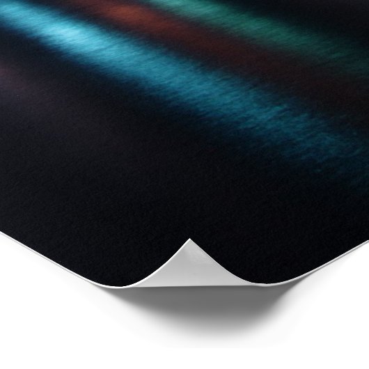 Miami skyline ' s nachts panorama - Poster (Hoek)