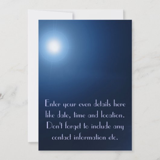 Miami skyline ' s nachts panorama - Uitnodiging (Achterkant)