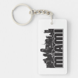 Miami Skyline Sleutelhanger