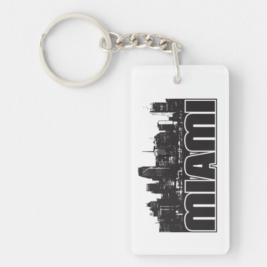 Miami Skyline Sleutelhanger (Voorkant)