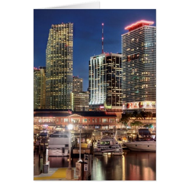 Miami skyline stad in Florida (Voorkant)