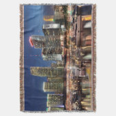 Miami skyline stad in Florida Deken (Voorkant Verticaal)