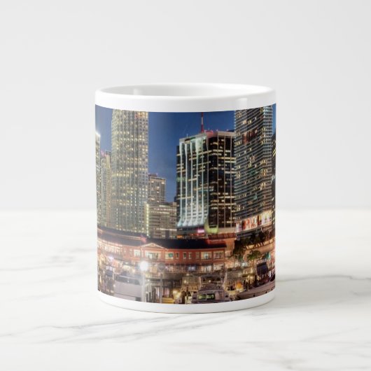Miami skyline stad in Florida Grote Koffiekop (Voorkant)