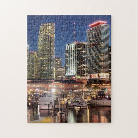 Miami skyline stad in Florida Legpuzzel (Verticaal)
