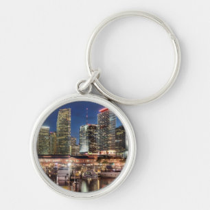 Miami skyline stad in Florida Sleutelhanger