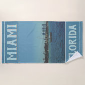 Miami Skyline Strandlaken (Voorkant)