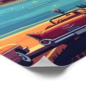 Miami Skyline Sunset Poster (Hoek)