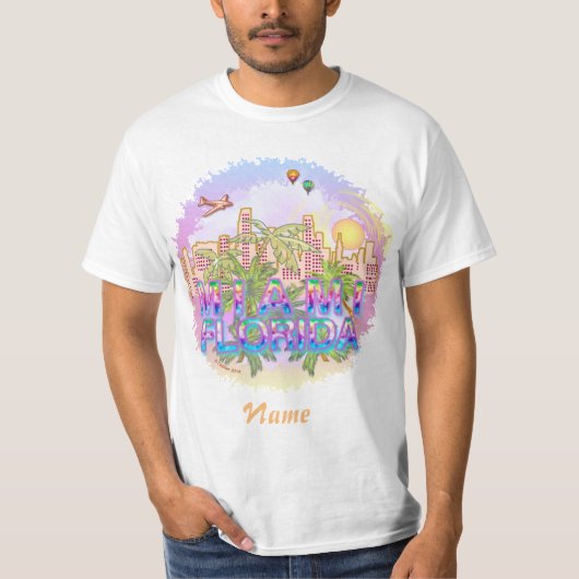 Miami Skyline T-shirt (Voorkant)