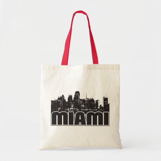 Miami Skyline Tote Bag (Voorkant)