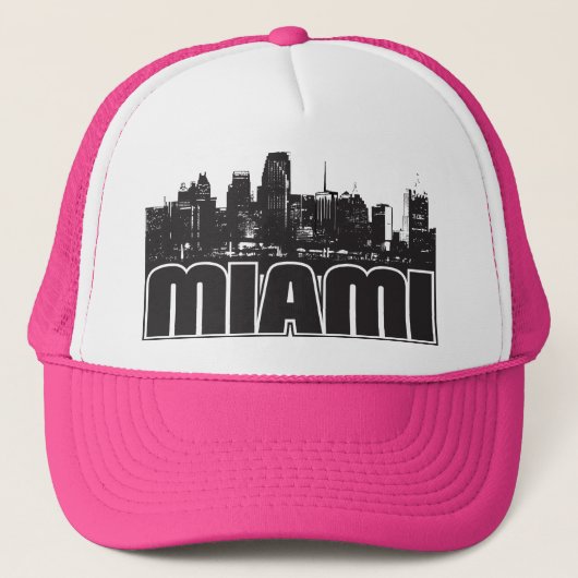 Miami Skyline Trucker Pet (Voorkant)