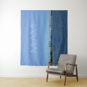 Miami Skyline w/out jouw tekst Wandkleed (In situ)