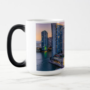 Miami Skyline Zonsondergang met InterContinental H Magische Mok